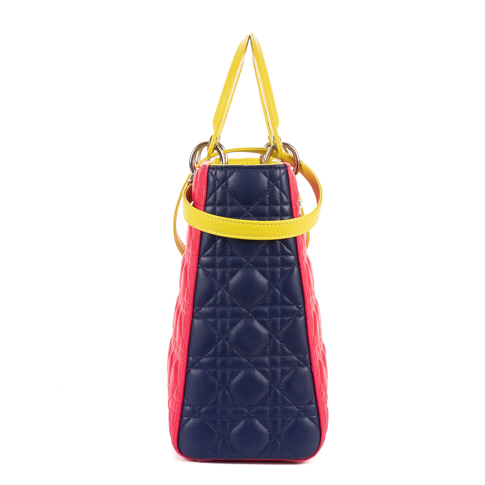 Christian Dior Lady Dior Tricolor Large - Picture 5 of 11